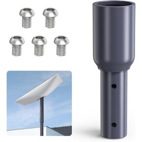 Starlink Pole Mount Adapter - Starlink Roof Adapter Compatible with V2 Standard and High-Performance Seamless Connection and Secure Mounting Achieved Through Durable Aluminum Alloy Build