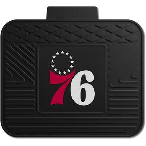 FANMATS 9374 Philadelphia 76ers 2-Piece Heavy Duty Vinyl Car Mat Set, Front Row Floor Mats, All Weather Protection, Universal Fit, Deep Resevoir Design