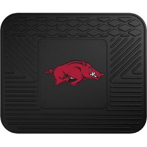 FANMATS 10831 Arkansas Razorbacks Heavy Duty Vinyl Cargo Mat 31"x31", All Weather Trunk Mat, Trunk Protection