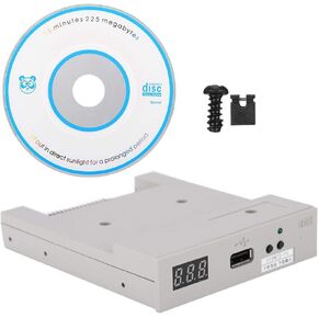 Cuifati USB Floppy Drive,ABS 720KB SFRM72-FU USB SSD Floppy Drive Emulator with 720K Floppy Drive,USB External Floppy Disk Drive Portable FDD USB Drive,Plug and Play for Laptop Desktop PC