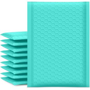 UCGOU Bubble Mailers 6x10 Inch Teal 25 Pack Usable Size 6x9" Padded Envelopes Small Business Mailing Packages Opaque Self Seal Adhesive Waterproof Boutique Shipping Bag for Jewelry Makeup Supplies #0