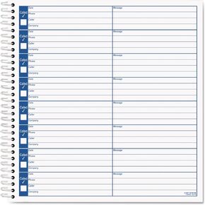 TOPS 4416 Voice Message Log Book, 800 Messages, 8-1/2-Inch x8-1/4-Inch , White