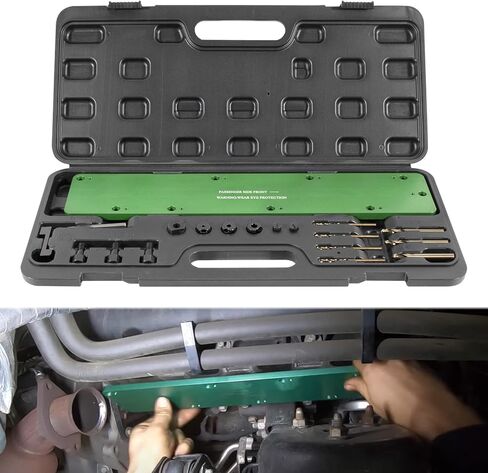 71500 Exhaust Manifold Bolt Stud Drill Template Removal Tool Kit Fit For Dodge 5.7L Hemi Motors, Remove Broken Exhaust Manifold Bolts Without Damage Cylinder Head in Saudi Arabia