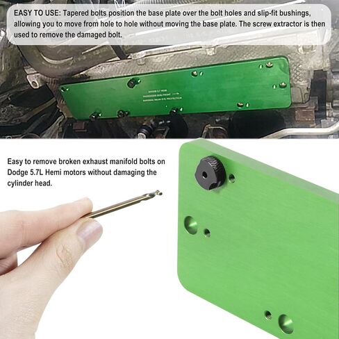 71500 Exhaust Manifold Bolt Stud Drill Template Removal Tool Kit Fit For Dodge 5.7L Hemi Motors, Remove Broken Exhaust Manifold Bolts Without Damage Cylinder Head in Saudi Arabia