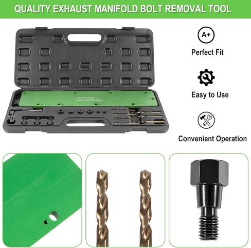 71500 Exhaust Manifold Bolt Stud Drill Template Removal Tool Kit Fit For Dodge 5.7L Hemi Motors, Remove Broken Exhaust Manifold Bolts Without Damage Cylinder Head in Saudi Arabia