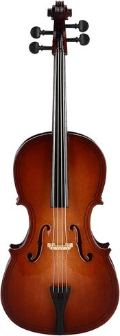 VBESTLIFE نموذج آلة موسيقية مصغرة، نموذج التشيلو الخشبي نموذج التشيلو الصغير، آلة موسيقية باس رائعة ورقيقة للهدايا والديكور المنزلي in Kuwait