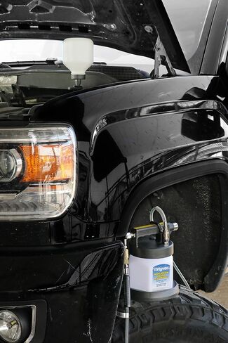 Mityvac MV6835 مجموعة الفرامل الهوائية الفاخرة التي تعمل بالهواء المضغوط ومجموعة نزيف القابض، خنق الإبهام للتحكم المتغير، قارنة التوصيل السريع، خزان 1.9 لتر in Saudi Arabia