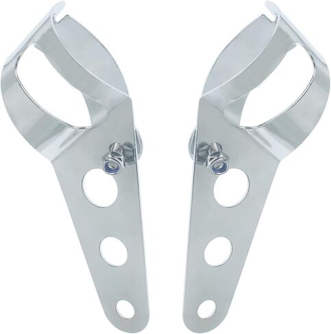 35-43mm Fork Headlight Mounting Bracket, Universal Motorcycle Headlight Bracket Fork Tube Clamp Kit (Black) in Saudi Arabia