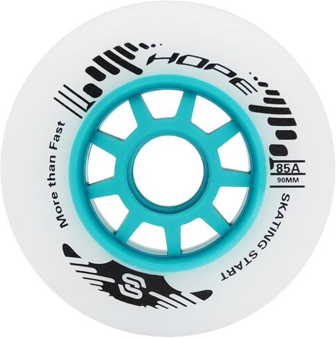 8 عبوات SKT HP 100 مم عجلات تزلج مضمنة 85A عجلات دوارة بديلة لسرعة التزلج في الهواء الطلق (100 مم (مجموعة من 8)) in Kuwait