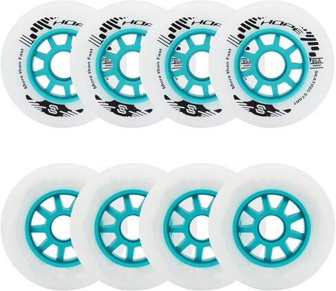 8 عبوات SKT HP 100 مم عجلات تزلج مضمنة 85A عجلات دوارة بديلة لسرعة التزلج في الهواء الطلق (100 مم (مجموعة من 8)) in Kuwait