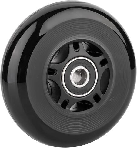 عجلات تزلج مضمنة من WHEELCOME مع محامل ABEC-9 وفواصل عائمة لشفرات زلاجات الهوكي الدوارة، 85A داخلي وخارجي، قطر 64 مم/70 مم/72 مم/76 مم/80 مم، 4 عبوات in Kuwait