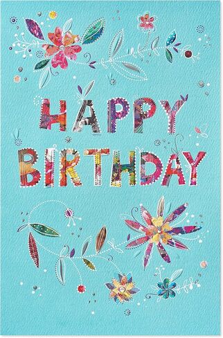 American Greetings Birthday Card for Her (Floral Happy Birthday) in Saudi Arabia