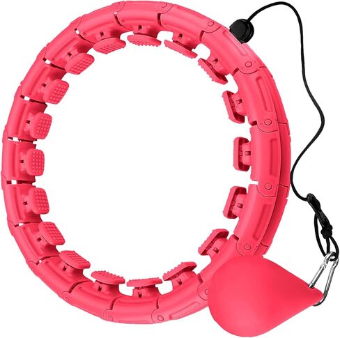 MAVIKS الذكية المرجحة هولا هوب للبالغين فقدان الوزن، وأطواق اللياقة البدنية المرجحة لمعدات فقدان الوزن، هوب إنفينيتي بالإضافة إلى حجم انفصال 24 عقدة، واللياقة البدنية البطن، للمبتدئين in Kuwait