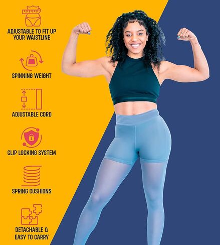 MAVIKS الذكية المرجحة هولا هوب للبالغين فقدان الوزن، وأطواق اللياقة البدنية المرجحة لمعدات فقدان الوزن، هوب إنفينيتي بالإضافة إلى حجم انفصال 24 عقدة، واللياقة البدنية البطن، للمبتدئين in Kuwait