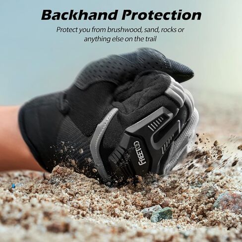 قفازات FREETOO للدراجة الترابية 2022، قفازات الدراجة الجبلية مع حماية للمفاصل، قفازات MTB لتدفق الهواء الأمثل، قفازات ركوب الدراجات النارية المضادة للانزلاق لسباقات Sim ATV BMX MX متوافقة مع شاشة اللمس in Kuwait