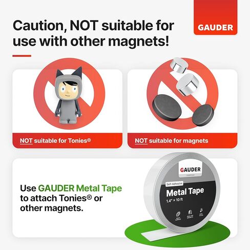 شريط مغناطيسي ذاتي اللصق من GAUDER (0.6 بوصة × 10 قدم) | شرائط مغناطيسية ذات دعامة لاصقة | لفة المغناطيس in Saudi Arabia