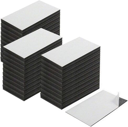 Kedudes Self Adhesive Magnetic Business Cards 100 Pack, Peel and Stick Magnet Stickers, Value Pack of 100 | Great Promotional Product & Business Supplies | for Business Students, Professionals, Adults in Kuwait