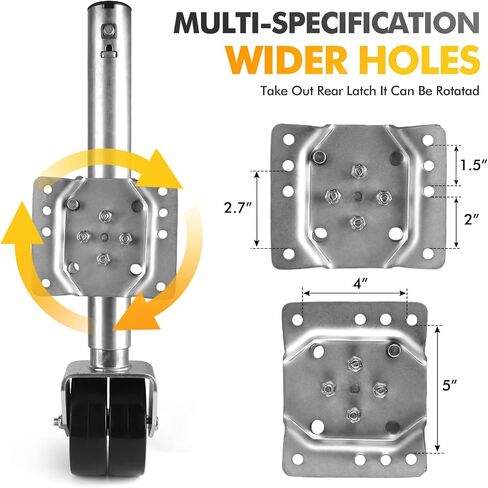 GIANTOOL 2000 lb Boat Trailer Jack,Heavy-Duty Trailer Jack,10’’ Lift Bolt-on Trailer Tongue Jack with 6 Inch Dual Wheel for RV Trailer,Utility Trailer,Tongue Swing-Back Boat,Horse Trailer in Saudi Arabia