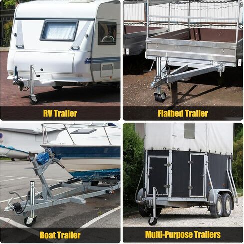 GIANTOOL 2000 lb Boat Trailer Jack,Heavy-Duty Trailer Jack,10’’ Lift Bolt-on Trailer Tongue Jack with 6 Inch Dual Wheel for RV Trailer,Utility Trailer,Tongue Swing-Back Boat,Horse Trailer in Saudi Arabia