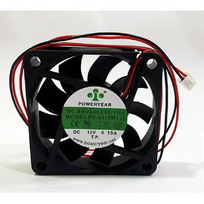New PY-6015M12S Silent Cooling Fan PY-6015M12S DC12V 0.15A 6015 6CM 2-Wire Cooling Fan