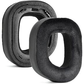 Replacement HS80 RGB EarPads for Corsair HS80 RGB Wireless Headphones Soft Memory Foam Ear Cushion Earmuffs Cover Cup, Protein Leather Earpad, Repair Part