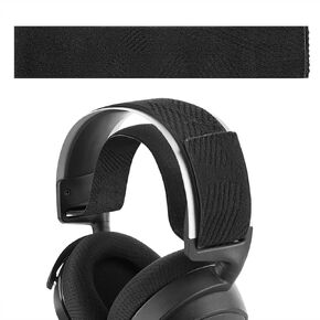 Linkidea Headband Replacement Compatible with SteelSeries Arctis 7, Arctis 9X, Arctis PRO Headphones, Flex Fabric Headset Head Band Cushion Pad Repair Parts, Black
