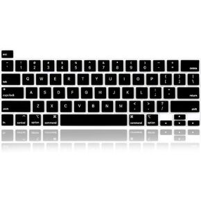 Arabic Language Silicone Keyboard Cover Skin for MacBook Pro 16 inch A2141 2019+,for MacBook Pro 13 with Magic Keyboard &Pro M1 Chip A2338/A2251/A2289 2020+ US Version