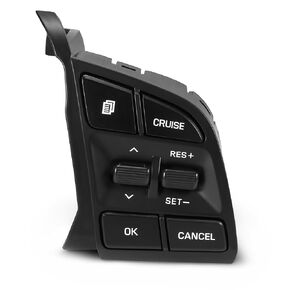 مجموعة أزرار التحكم في السرعة المثبتة على عجلة القيادة HUSUKU مناسبة لـ 1998-2003 Ford Ranger 2001-2005 Ford Explorer Sport Trac F150 Mercury Mountaineer Mazda B3000 F87Z9C888BB (أسود)