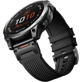 Compatible with Garmin Fenix 5X Watch Band - for Garmin Fenix 6X Pro Band/Garmin Fenix 7X Band, 26mm Easy-Fit Soft Strap for Fenix 8 51mm/7X Pro/6X/5X Plus/3/3 HR/Tactix/Epix Pro 2 51mm