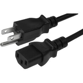 3 Feet (1 Meters) 14AWG Heavy Duty 3 Prong Monitor (Universal Power Cord) Computer Power Cord 3ft (1M) 3 conductor (IEC320 C13 to NEMA 5-15P) 15 Amp AC Power Cable CNE591568 (2 Pack)