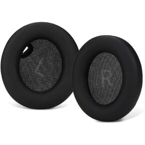 Earpdas Replacement for Anker Soundcore Space One Active Noise Cancelling Headphones,Ear Pads Cushions with Noise Isolation Memory Foam,Soft Protein Leather-White