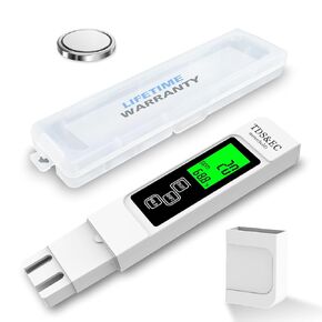 Most Accurate So Far 4-in-1 Instant Read TDS Meter - Measures TDS, EC, & Temperature (°C/°F) - Digital Water Testing Kit for Tap, Well, Pool, Hydroponics, Aquarium, RO/DI System - Blue