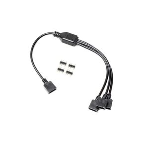 Odestar EK Water Blocks Compatible EK-Loop D-RGB Splitterkabel, 3-fach - Schwarz