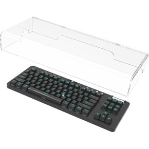 Geekria Tenkeyless TKL Keyboard Dust Cover, Clear Acrylic Keypads Cover for 80% Compact 87 Key Mechanical Gaming Wireless Keyboard, Compatible with Logitech G PRO TKL/G PRO X TKL, G915 TKL.