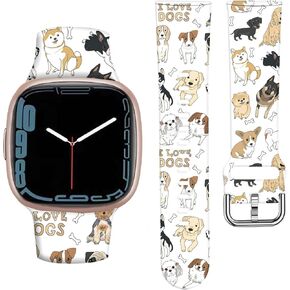 ANDRIU Compatible with Versa 4/Versa 3/Sense/Sense 2 Band for Women Girl, Cute Fadeless Replacement Sport Band Strap for Versa 4/Versa 3 Smartwatch