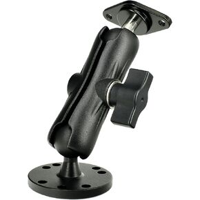 Aluminum Mount with Diamond Ball Base and Round Plate Industry-Standard AMPS Hole Pattern 1" Ball Mount Compatible with RAM B Size