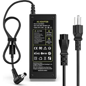Charger for LG Monitor Power Cord,19V DC Power Supply for LG Electronics 32" 27" 24" 23" 22" 20" 19" LED LCD Monitor Widescreen HDTV 24M47H-P 24MP55HQ，Samsung 32" UN32J400 UN32J4000AF TV Power Cord