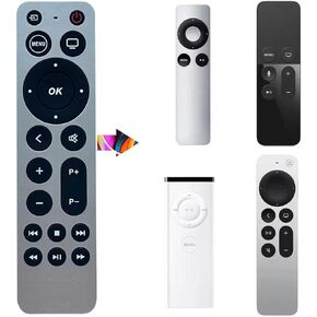 Universal Remote for Apple TV 4K/ Generation 1 2 3 4/ Apple TV HD A2843 A2737 A2169 A1842 A1625 A1427 A1469 A1378 A1218, No Voice Command