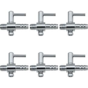 6 PCS Aquarium Metal Gang Valves One Way Air Flow Tubes Aquarium Fish Tank Air Flow Control Lever Pump Single Way Valve for Air Pump Fish Tank Air System in Kuwait