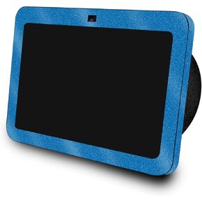 Glossy Glitter Skin Compatible with Amazon Echo Show 8 (3rd Gen, 2023) - Solid Blue - Premium 3M Vinyl Protective Wrap Decal Cover - Easy to Apply | Crafted in The USA by MightySkins