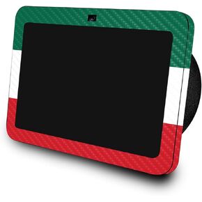 Carbon Fiber Skin Compatible with Amazon Echo Show 8 (3rd Gen, 2023) - Mexican Flag - Premium 3M Vinyl Protective Wrap Decal Cover - Easy to Apply | Crafted in The USA by MightySkins