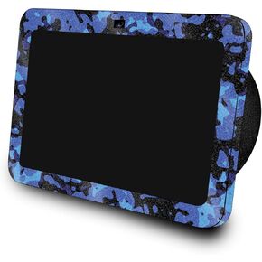 Glossy Glitter Skin Compatible with Amazon Echo Show 8 (3rd Gen, 2023) - Blue Modern Camo - Premium 3M Vinyl Protective Wrap Decal Cover - Easy to Apply | Crafted in The USA by MightySkins
