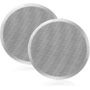 IKAPE 58.5mm Espresso Puck Screen, 0.8mm Thickness, Reusable Metal Thin & light Coffee Filters, Food-grade 316 Stainless Steel Coffee Puck Screen for Espresso Baristas