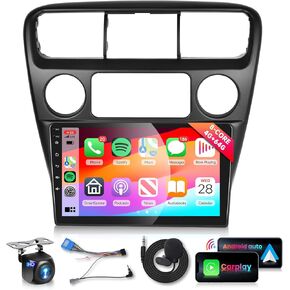 8Core 4G 64G Car Stereo Radio for Honda Accord 1998-2003 with 9 inch 1280x720P Touchscreen/BT 5.0/WiFi/Wireless Carplay/Android Auto/Mirror Link/DSP 46EQ/59UIs/SWC/AHD Backup Camera MIC