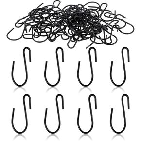 60Pcs Mini S Hooks, 1 Inch Small S Hooks for Hanging Small Metal Hooks Mini S Hooks Silver, S Shaped Mini Hooks for DIY Crafts Jewellery Hanging Key Chain and Name Plate(Silver)