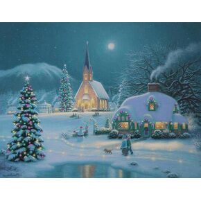 CZYWJMEI Christmas 5D Diamond Painting Kits for Adults Beginners,DIY Winter Gnome Landscape Diamond Art,Full Round Drill Diamond Dot Gem Art Kits,Home Wall Decor 12x16 Inch