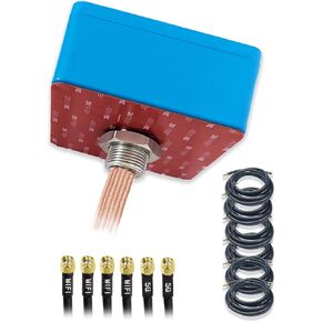 Maswell 6 Combo 5G 4X4 MIMO Plus WIFI7 2X2 MIMO 700-6000MHz Antenna Cellular 5G 4G LTE Screw and Adhesive Mount omnidirectional Bluetooth Wimax Zigbee Antenna SMA Male RP SMA Plug Not for Boosting