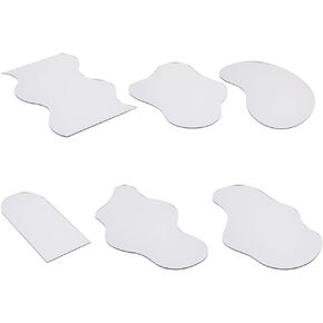 6 Pcs Ripple Shape Acrylic Mirror Reflection Board, Wave Cloud Pea Arch Photo Props Mirror Photography Ornaments Reflective Display Sheet for Jewelry Makeup Product Background in Saudi Arabia