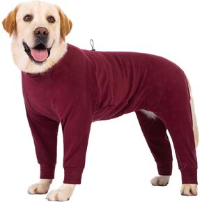 Full Body Dog Winter Coat Fleece Dog Sweater Warm Dog Pajamas for Large Medium Dogs Jacket Winter Dog Costume Stretchy Dog Sweatshirt Dog Fleece Onesie Warm Dog Clothes Christmas Jumpsuit