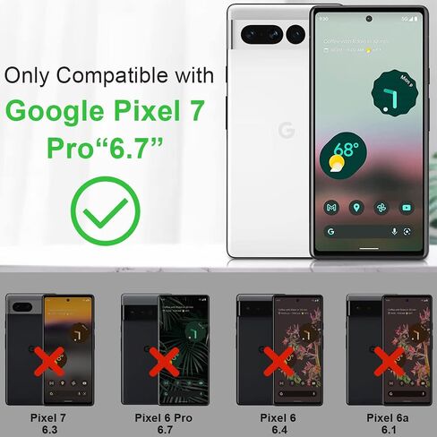 KEZiHOME for Google Pixel 7 Pro Case, Genuine Leather Wallet Case [RFID Blocking] with Card Slots Stand Flip Magnetic Closure Cover for Google Pixel 7 Pro 5G (2022) (Red/Brown) in Saudi Arabia